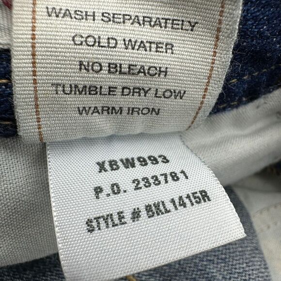 Buckle BKE Sassy Flare Jeans Women's 28 X 31.5 Blue Denim Mid Rise 5-Pockets - Picture 7 of 11